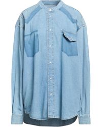 Maison Margiela - Light Wash Denim Shirt - Lyst