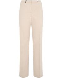 Peserico - Straight-Leg Tailored Pants - Lyst