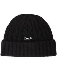 COACH - Turn-Up Knit Hat - Lyst