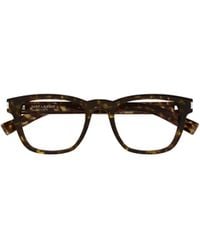 Saint Laurent - Eyewear Square Frame Glasses - Lyst