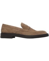 BOSS - Suede Loafers - Lyst