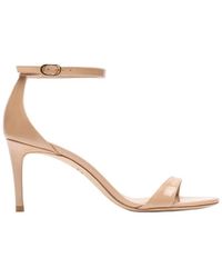 Stuart Weitzman - Round-Headed High-Heeled Sandals - Lyst