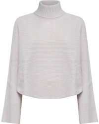 Alysi - Wide-Sleeve Cropped Jumper - Lyst