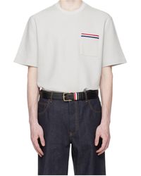 Thom Browne - Rwb Embroidered Crewneck T-Shirt - Lyst