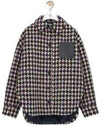 Loewe - Leather-Trimmed Overshirt - Lyst