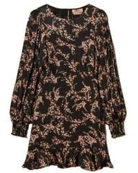 Twinset - Short Floral-Print Satin-Crepe Dress - Lyst
