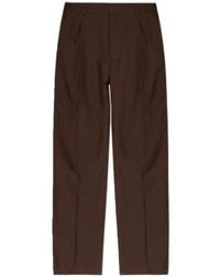 MM6 by Maison Margiela - Creased-Finish Straight-Leg Trousers - Lyst