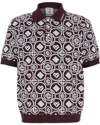 CASABLANCA - Logo Short-Sleeved Polo Shirt - Lyst