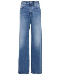 Brunello Cucinelli - Loose Fit Denim Jeans - Lyst