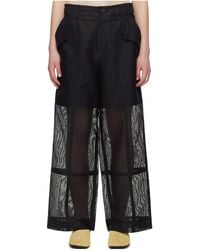 Issey Miyake - Papyrus Mesh Casual Pants - Lyst