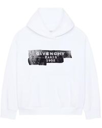 Givenchy - Logo Printed Drawstring Hoodie - Lyst