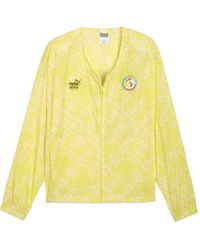 PUMA - All-Over-Pattern Zip-Up Jacket - Lyst