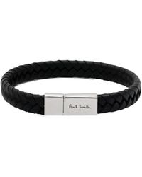 Paul Smith - Braided Logo Engraved Bracelet - Lyst