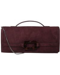 Roger Vivier - Belle Vivier Buckle Clutch Bag - Lyst