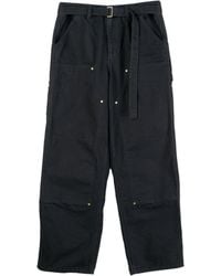 Sacai - X Carhartt Wip Logo Patch Belted Pants - Lyst