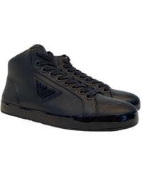 Emporio Armani - Logo-Detail Casual Sneakers - Lyst