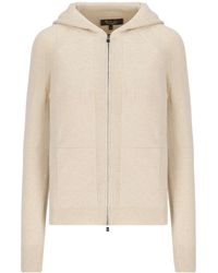 Loro Piana - Zip-Up Hooded Knitted Cardigan - Lyst