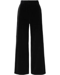 Nili Lotan - Pinstripe Wide-Leg Track Pants - Lyst
