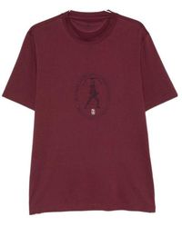 Brunello Cucinelli - Logo-Print Crew-Neck T-Shirt - Lyst