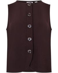 Varley - Button-Front Vest - Lyst