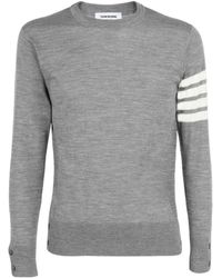 Thom Browne - Bar Crewneck Pullover - Lyst