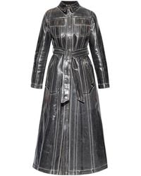 DIESEL - De-Flaminty-Z-Fsb Tied Waist Shirt Dress - Lyst