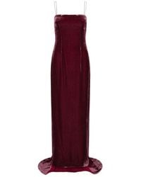 ROTATE BIRGER CHRISTENSEN - Silk Velvet Strap Dress - Lyst