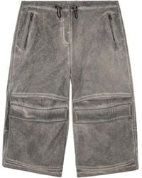 【送料&関税込】Diesel P-dayetz-short-fem-q1 Cargo Trousers DIESEL P-Dayetz-Short-Fem-Q1 Cargo Trousers in Gray | Lyst