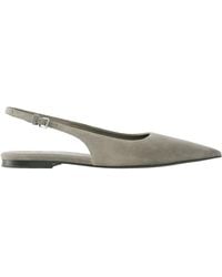 Brunello Cucinelli - Embellished Suede Slingback Flats - Lyst