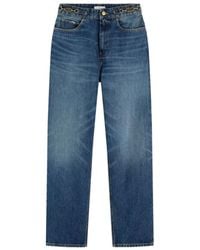 Tommy Hilfiger - Chain-Detail Whiskered Jeans - Lyst