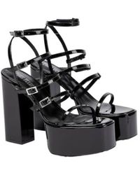 Paris Texas - Jessica Leather Platform Sandals - Lyst
