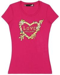 Moschino - Love Printed T-Shirt - Lyst