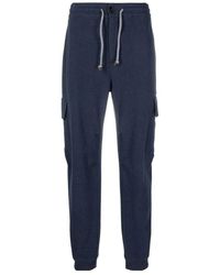 Brunello Cucinelli - Drawstring Cotton Track Pants - Lyst