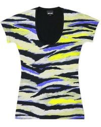 Just Cavalli - Printed Short-Sleeved T-Shirt - Lyst