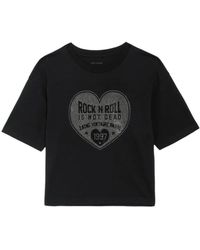 Zadig & Voltaire - Taida Heart Logo T-Shirt - Lyst