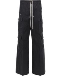 Rick Owens - Drawstring Wide Leg Pants - Lyst