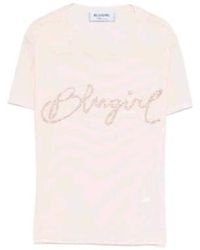 Blugirl Blumarine - Crystal-Embellishment T-Shirt - Lyst