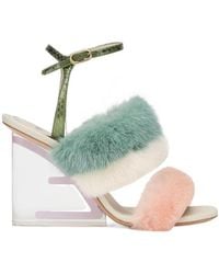 Fendi - First Heeled Sandals - Lyst