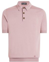Dolce & Gabbana - Dg Logo Embroidered Polo Shirt - Lyst