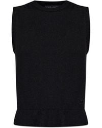 Dolce & Gabbana - Dg Embroidered Knitted Top - Lyst
