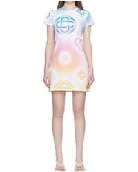 CASABLANCA - Printed Mini Dress - Lyst