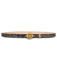 Balmain - Monogram Jacquard T-Bar Belt - Lyst