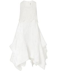 Comme des Garçons - Crochet-Trimmed Cloqué Midi Dress - Lyst
