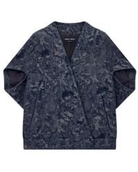 Giorgio Armani - Oversized Jacquard Denim Jacket - Lyst