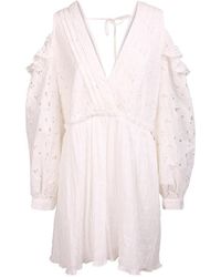 IRO - Cold-Shoulder Cut-Out Floral Dress - Lyst