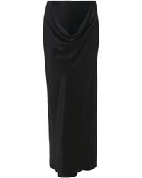 JW Anderson - Draped Silk Maxi Skirt - Lyst