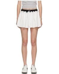 Marissa Chiara - Logo Embroidered Skirt - Lyst