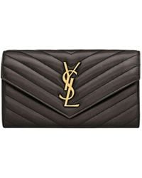 Saint Laurent - Large Flip Wallet - Lyst