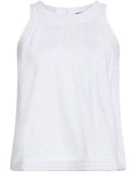 MAX&Co. - Solid Color Linen Tank Top - Lyst