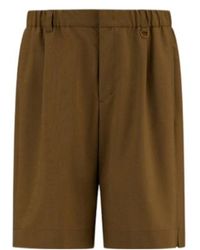 Herno - Laminar Elastic-Waist Tailored Shorts - Lyst